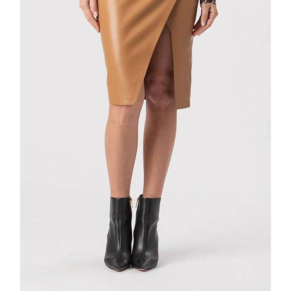 NEW GENERATION LOVE gina vegan leather skirt in lion - Picture 4 of 5